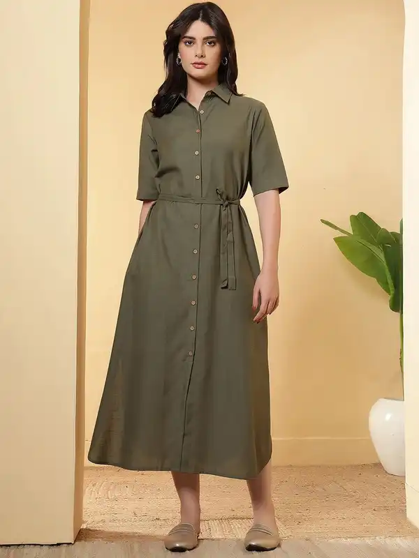 Linen Dresses - Buy Linen Dresses Online in India