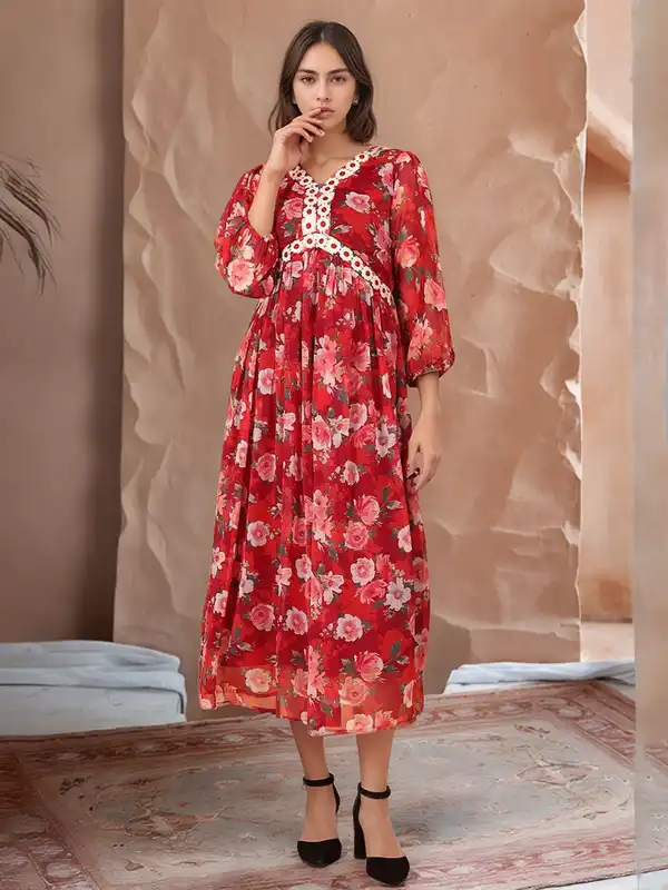 sachin and babi light blue dress Taylor | Dresses | Taylor Crinkled Chiffon Midi Dress In Jade main image 0