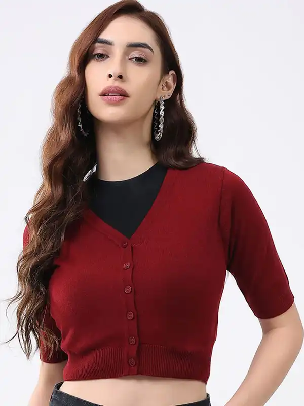 Cropped Cardigan - Buy Cropped Cardigan online in India