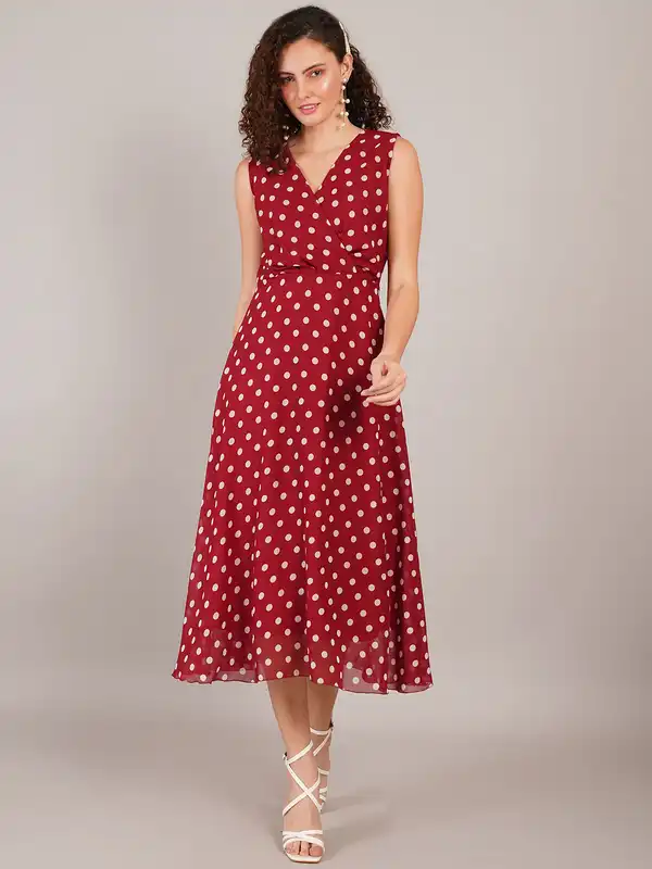 red polka dot dress online india Red Dot Dresses