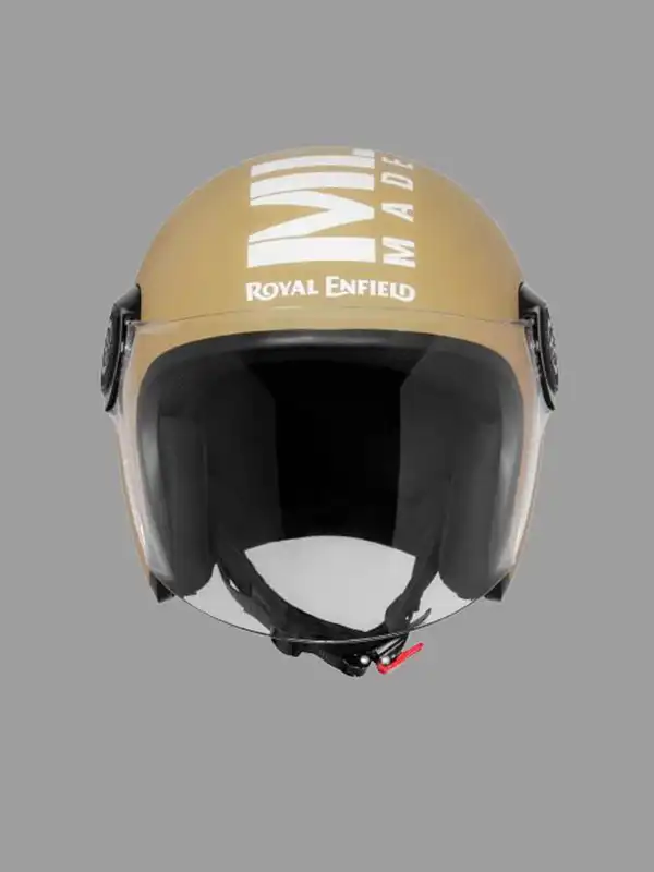 bike helmet royal enfield ISI Certified Open Face Riding with Excellent Impact Protection, Scratch Resistance, Partially Removable and Washable Comfort Liner Athena Grey, Size: M( 57-58Cm),Motorcycling Automotive Fiberglass Classic open face design Adjustable nylon chin straps with micrometric lock system Protection Impact protection Royal Enfield Steelbird Helmet Zx2