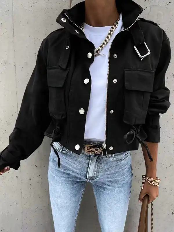 Quilted Black Jacket - Buy Quilted Black Jacket online in India