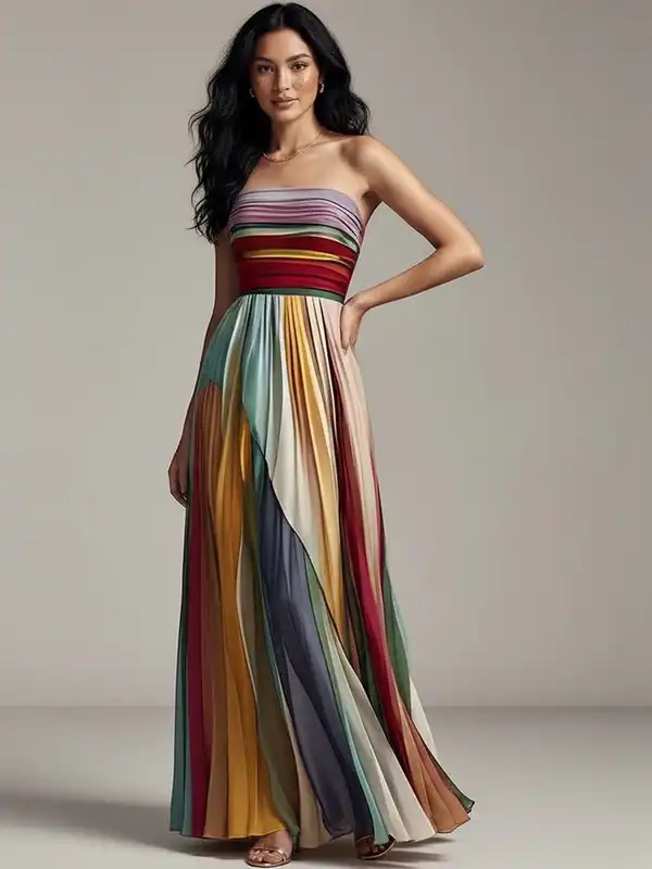 slim fit dress slacks Fit & Flare A-Line Midi Dress in Black main image 0