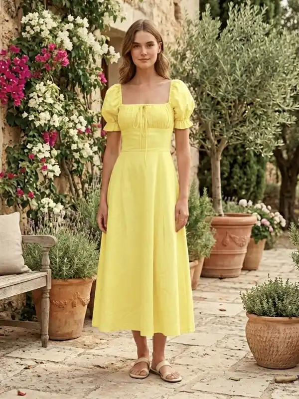 Green Yellow Dresses - Buy Green Yellow Dresses online in India
