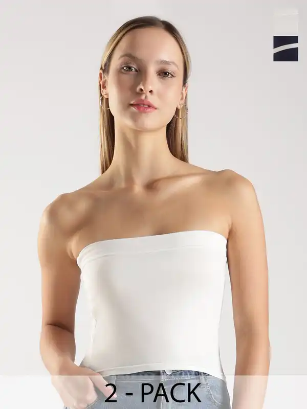 Navy Blue Tube Top - Buy Navy Blue Tube Top online in India