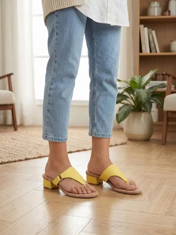 yellow dress with blue heels Outfit vestido amarillo zapatos azules