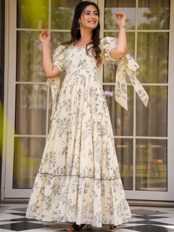 knee length dresses for ladies Drifters Krishna Maxi Indigo / P/S