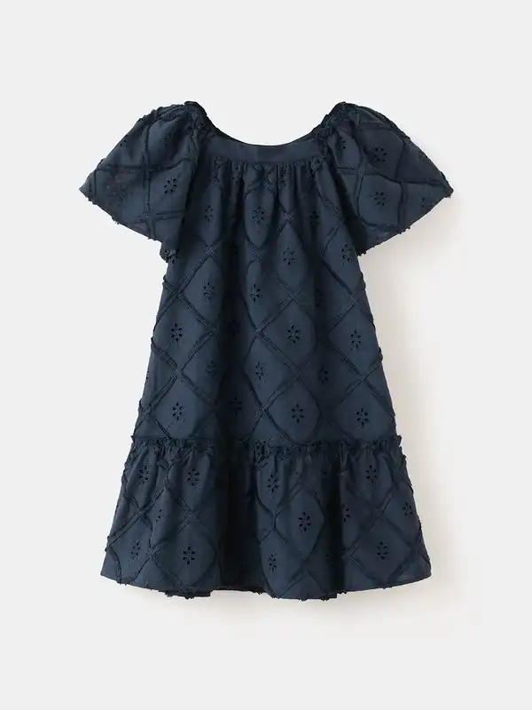 mango navy lace dress Mango Navy Blue Satin Effect Lace Dress by Mango