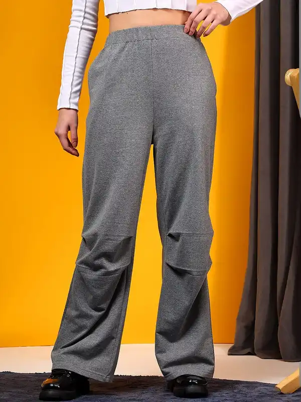H M Track Pants Grey - Buy H M Track Pants Grey online in India
