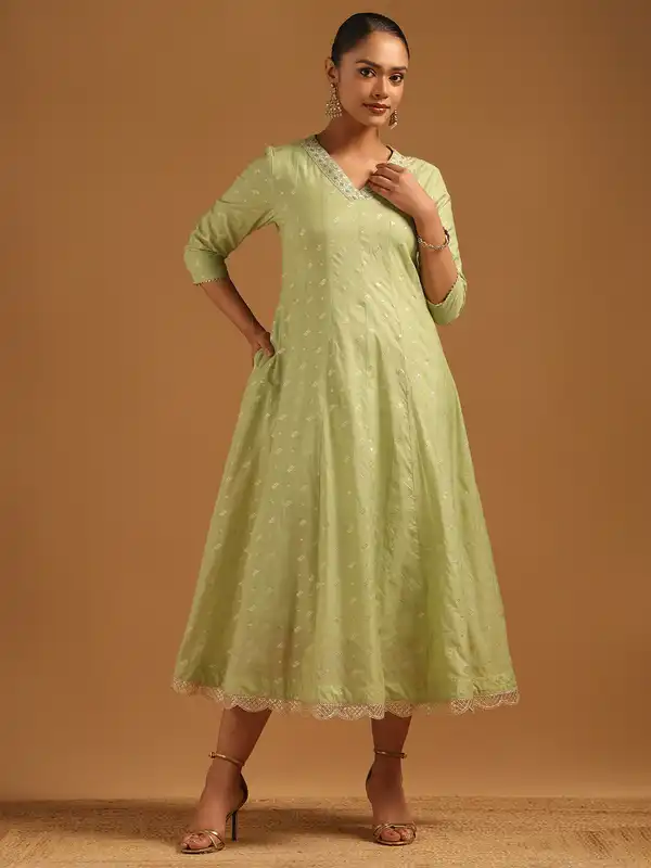 green dress online india Deep Emerald Green Dress