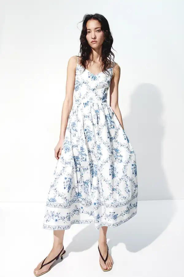 h and m ladies dresses Women White sleeveless dress in dense jersey H&M - Romantic Maxi Dress