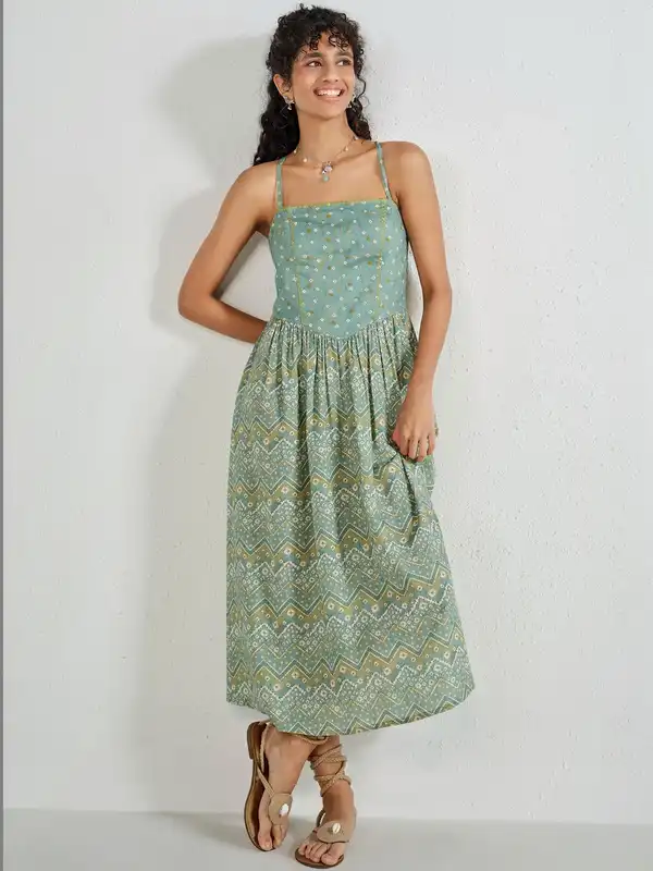 Global Desi Green Dresses - Buy Global Desi Green Dresses online in India