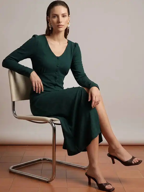 forever 21 green dress monochrome sheath dress