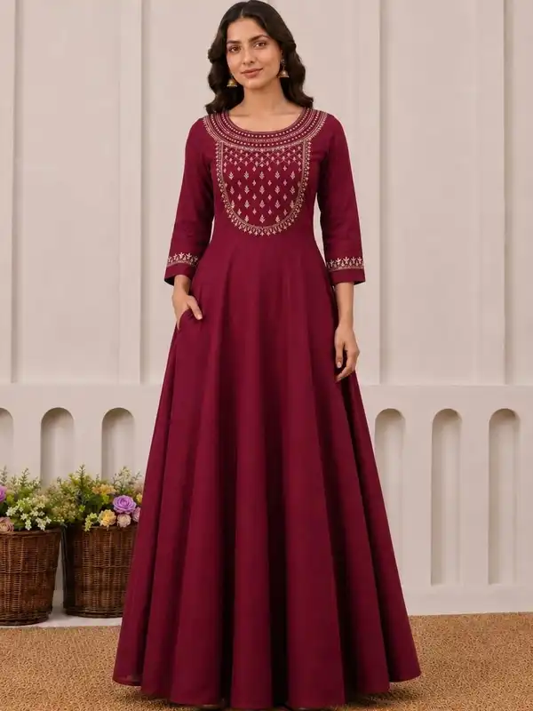 Burgundy Dresses - Buy Trendy Burgundy Dresses Online in India