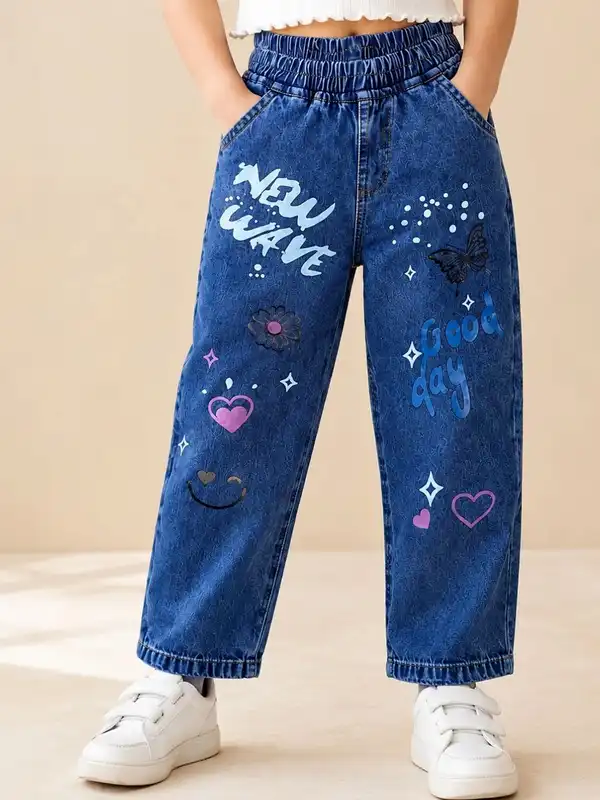 Printed Denim Jeans - Buy Printed Denim Jeans online in India