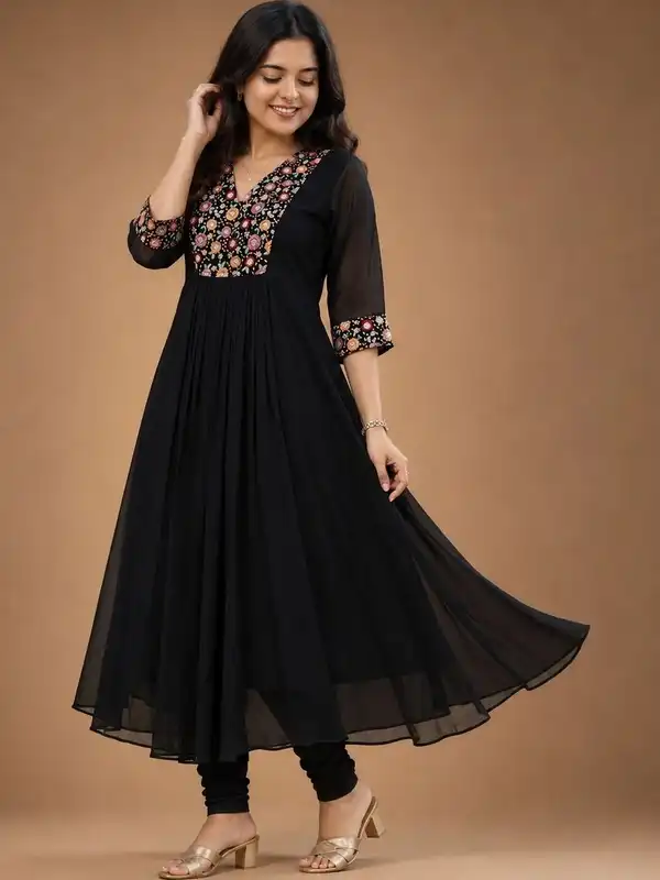 indian dresses online india - Buy Indian Outfits & Clothes in Traditional dress color:Black & Beige beautiful dresses for women Ladivine WL031 Lace Corset