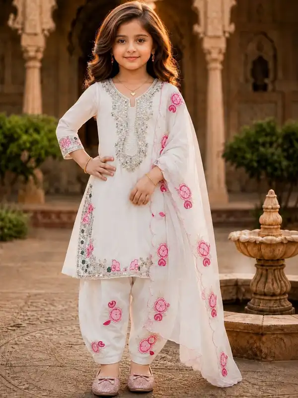 design punjabi dress Buy Designer Suit for Girls at Myntra (Latest Collection) Material:Kalankari Silk Plain undef-waist Tangnade Women's Casual Solid
