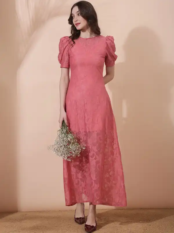 knee length dresses for ladies India Mini Dress Pink main image 0