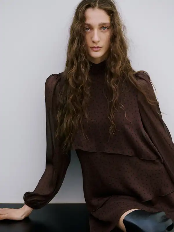 brown long sleeve dress forever 21 Forever 21 Brown Long Sleeve Ribbed Dress
