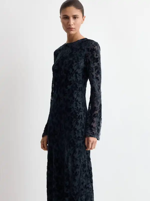 Mango Navy Long Sleeves Dress - Buy Mango Navy Long Sleeves Dress online in  India