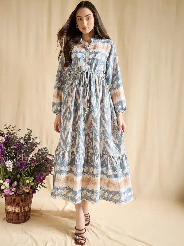 chinese dress ladies Free People Anita Printed Maxi – Jacks and Gill Apparel main image 0