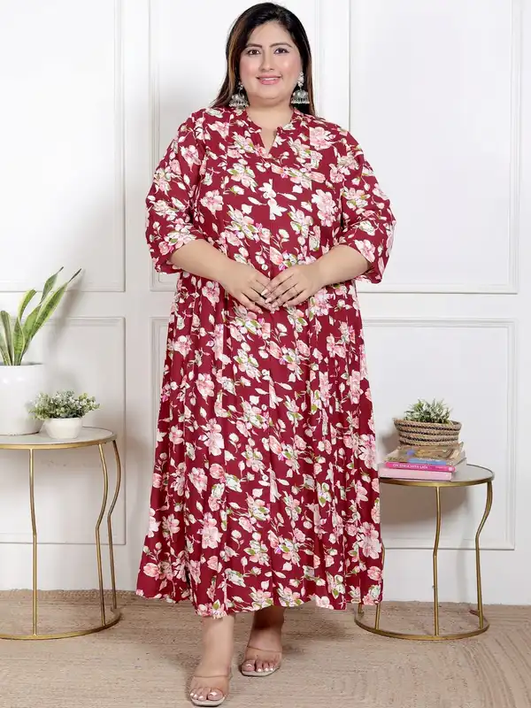western dress for fat ladies india 10 Plus size indo western dresses ideas in 2026