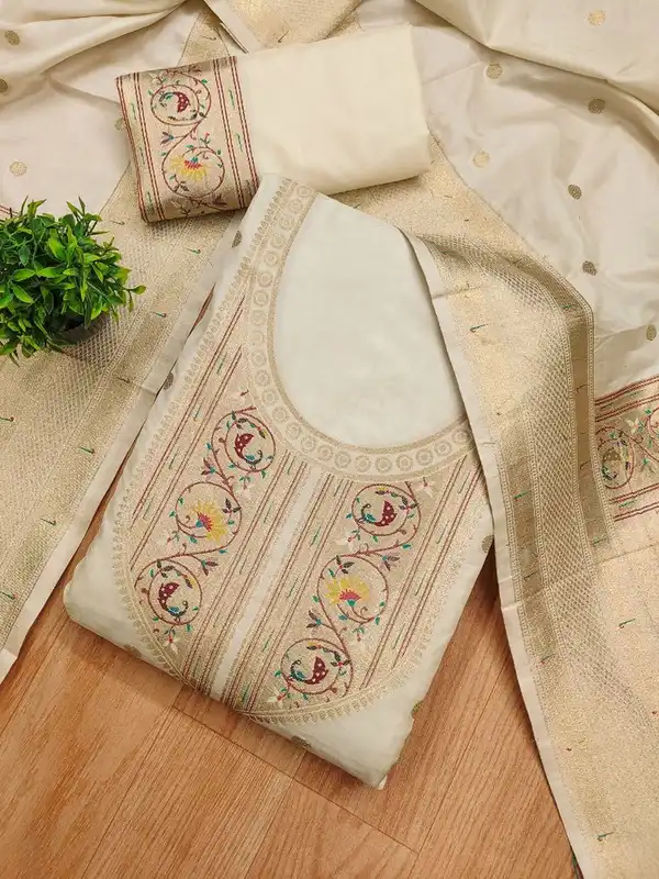 pure silk dress material online Party Wear Pure Silk Dress Material Online Shopping 100% PURE MULBERRY SILK Fabric By The Yard