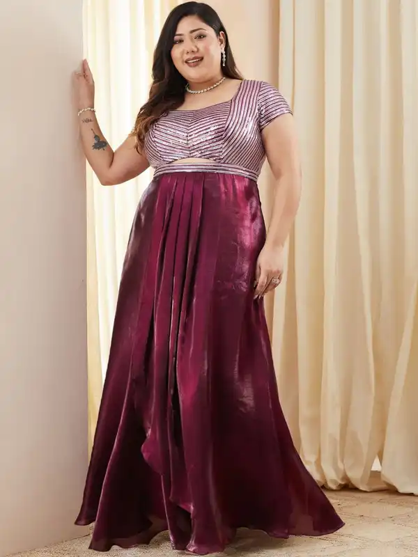 sachin and babi light blue dress Buy Maroon Prom Dress Online In India
