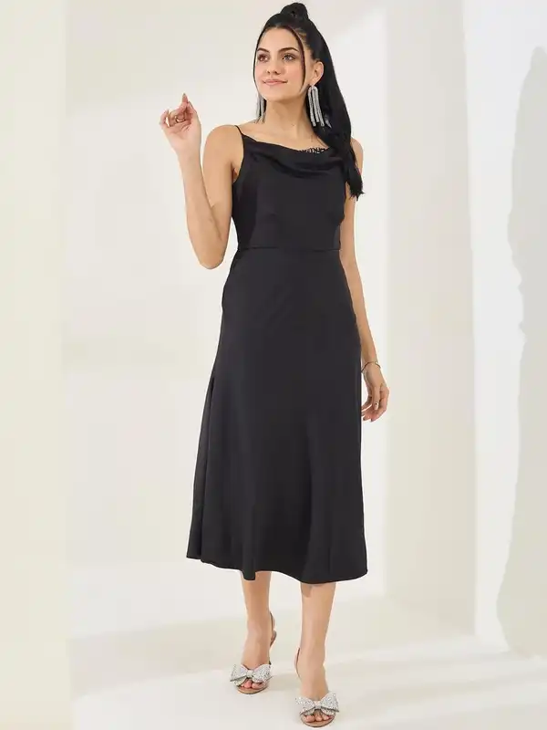 sachin and babi light blue dress Buy PRETTY LOVING THING Black Embroidered Fit & Flare Dress for Women  Online @ Tata CLiQ