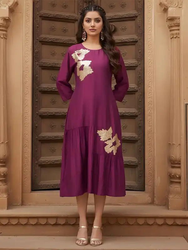 knee length dresses for ladies Buy Women's Cotton A Line Panelled Midi Dress Online in India