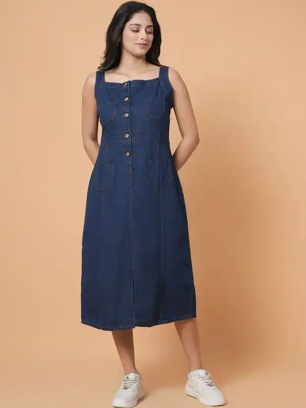 Shop Denim Dresses for Women Casual Cool Essentials Online Myntra