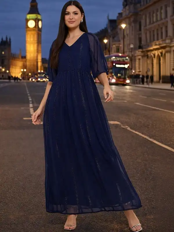 sachin and babi light blue dress Buy Ethnic Dresses For Women Online in India main image 1