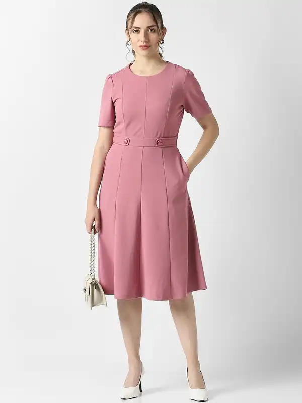 van heusen ladies dresses Van Heusen Woman Casual Dresses, Women Brown Print Casual Dress for Dresses at vanheusenindia.abfrl.in