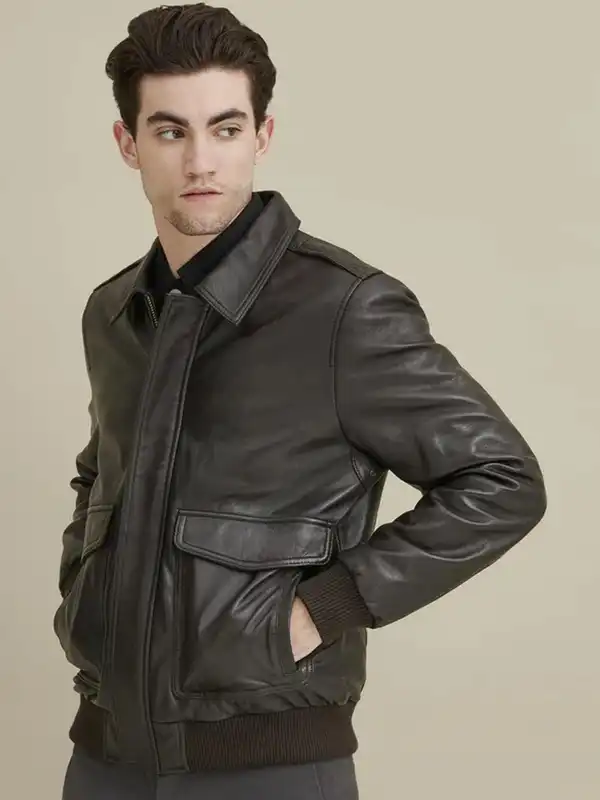 Men Jackets Leather Bomber - Buy Men Jackets Leather Bomber online
