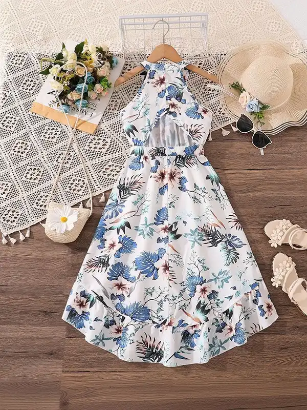 chinese dress ladies Pure Linen Midi Dress with Mirror work