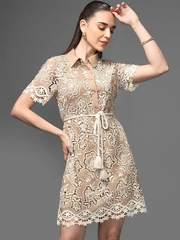 french embroidered dress Ivory Embroidered French Lace – Monique