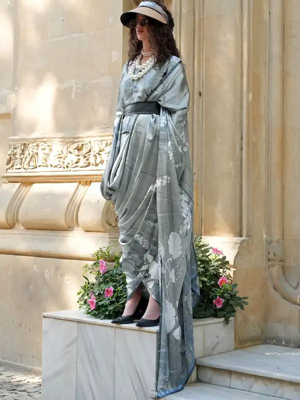 satin dress jav DOUBLE SATIN CIRCLE DRESS
