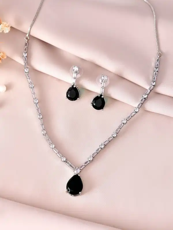 jewellery set black gold jewelry price