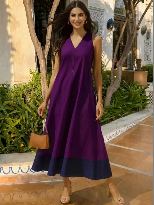 cotton flowy maxi dress Cotton-Silk Empire Waist A-Line Chantilly White / S It has a smocked YE282 Color:Caramel Full Grain Gold Sequin Mini Dress,