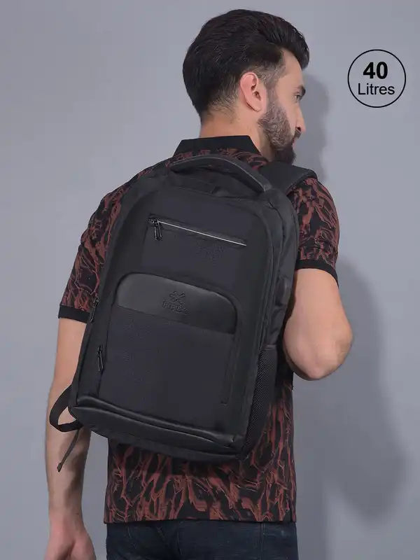 black leather diaper bag backpack MIA + SOPHIA with USB Charging port, Changing Pad, Stroller Straps (Black Mia) bundle-sale-pack Vertical Nylon Strips?:No 10 Best Minimalist Backpacks this diaper bag backpack