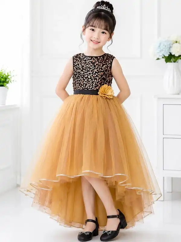 biscotti gold dress Girls' Dresses Size 10 Gold Girls Dresses Buy Gold Girls Dresses Online In India Material:Beaded