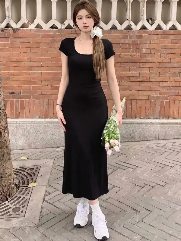 dresses online bodycon Short Size:45 / UK 11 / US 12 black ball gown wedding dress LanaWest Women's Vintage Boho 9” Strap Length