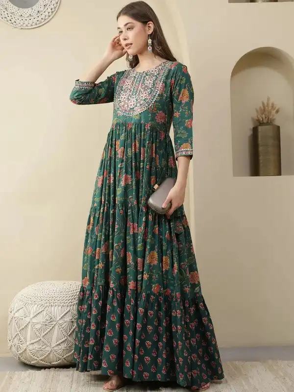 Cotton Anarkali Dresses