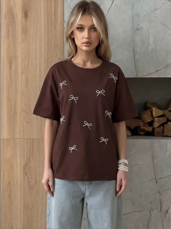Bow Tshirt Women - Buy Bow Tshirt Women online in India
