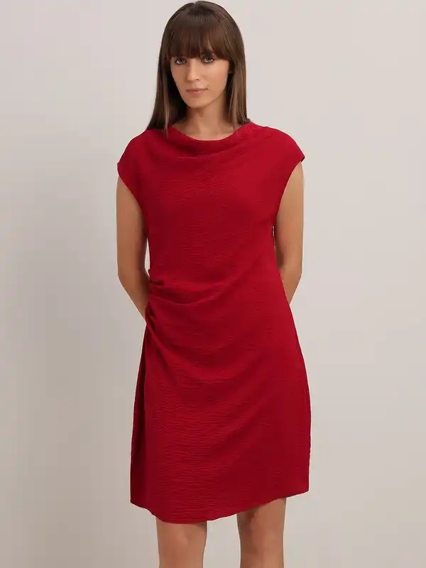 latin quarters red dress Latin Quarters Red Polyester Regular Fit Dress