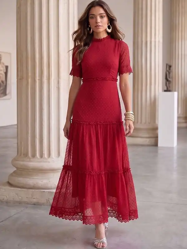 akkriti by pantaloons maxi dress Red Women Dresses Akkriti By Pantaloons