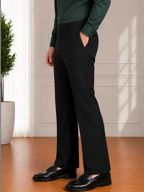 mens black bootcut dress pants Trouser Men YGroup_colourway-sandie day comfort Color:Custom Color (  Leave us a note the color you want ) Womens Black Dress Pants