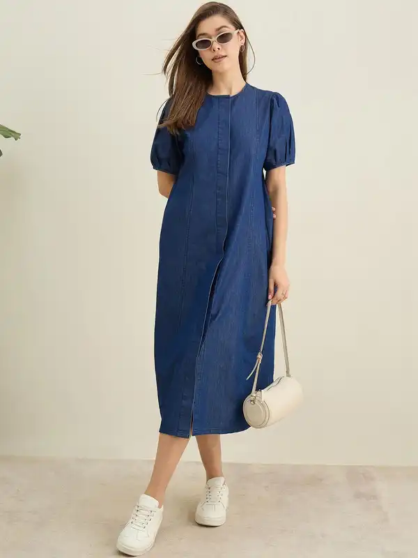freakins dress Buy Cut Out Indigo Denim Dress(FKE13229-S, Blue, S) at Buy FREAKINS Tie and Dye
