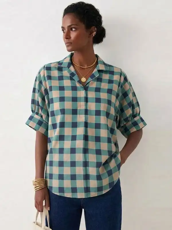 トップス anuke Backopen Check Tops anuke（アンヌーク） SALE30%OFF anuke 2025SpringSummer トップス