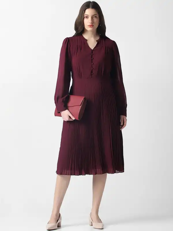 van heusen ladies dresses Buy Women Olive Solid Formal Dress Online - 39711620